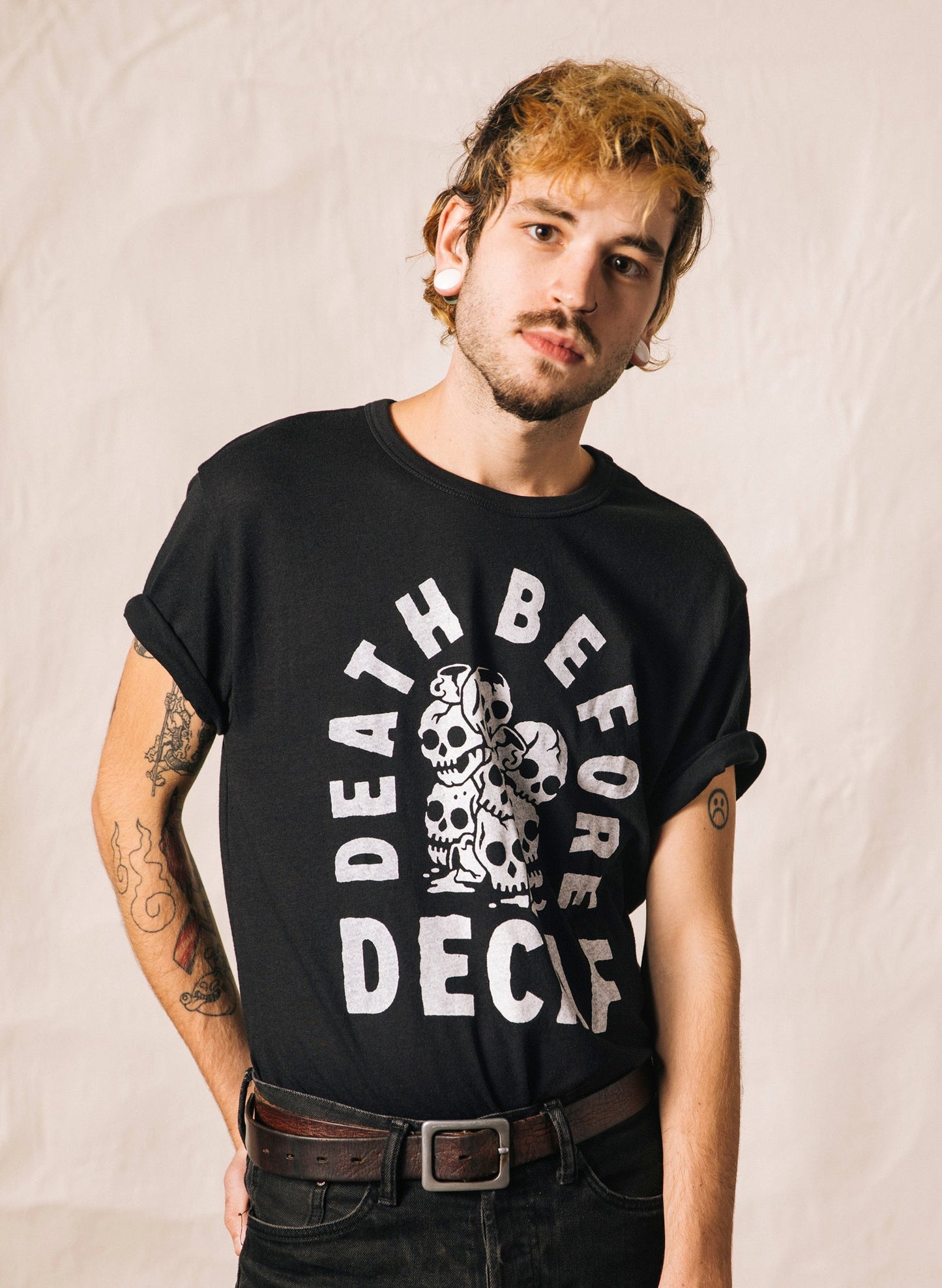 Death Before Decaf Tee